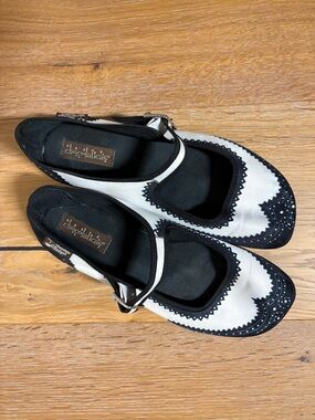 CHOCOLATICAS Size 39 Havana Hot Chocolate Design Mary Jane Flat Shoes Sandals